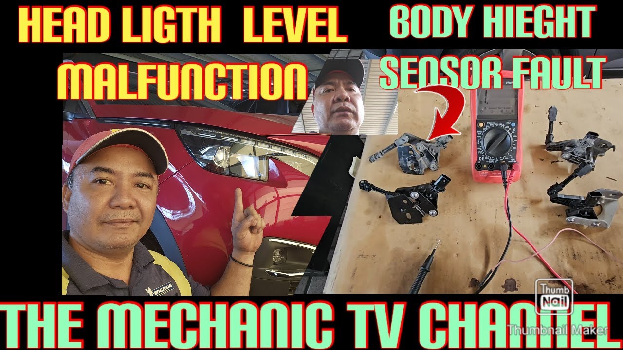 HEADLIGTH LEVELING MALFUNCTION/CAUSE OF BODY HIEGHT SENSOR/PROBLEM