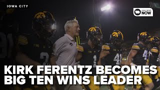 HISTORY: Kirk Ferentz becomes the Big Ten's wins leader, as Iowa's offense lights up UMass