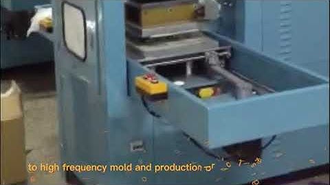 Slide high frequency synchronous fusing machine