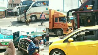 Suasana Terkini💥Lalu Lintas Agen Bus Budiman Pasar Bandrek Jelang Bulan Ramadhan❗