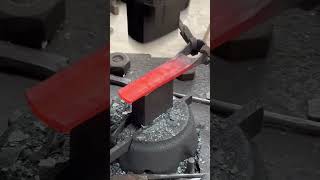 Forging hoe process using spring steel