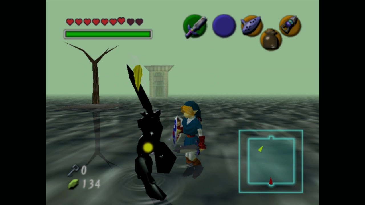 Zelda Ocarina of Time Dark Link Fight - YouTube