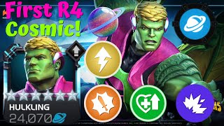 MY FIRST 6* RANK 4 COSMIC HULKLING!! EASY ABSURD DAMAGE ROTATION! So Much Utility! 7th R4! - MCOC