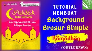 TUTORIAL MEMBUAT BACKGROUND BROSUR SIMPLE RAMADHAN | CORELDRAW X7