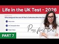 Life in the UK Test 2026 | Mock Test 7 | 24 Questions with Answers and Explanations