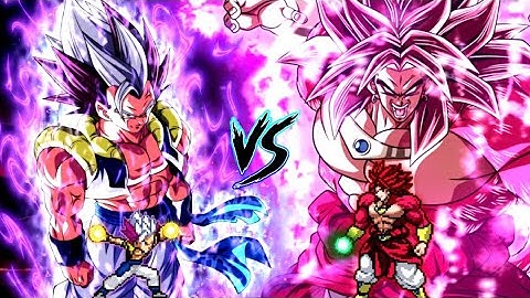 Gogeta Ultra Ego Instinct V3 OP VS Limit Break Broly SSJ4 V2 OP in Jump Force Mugen