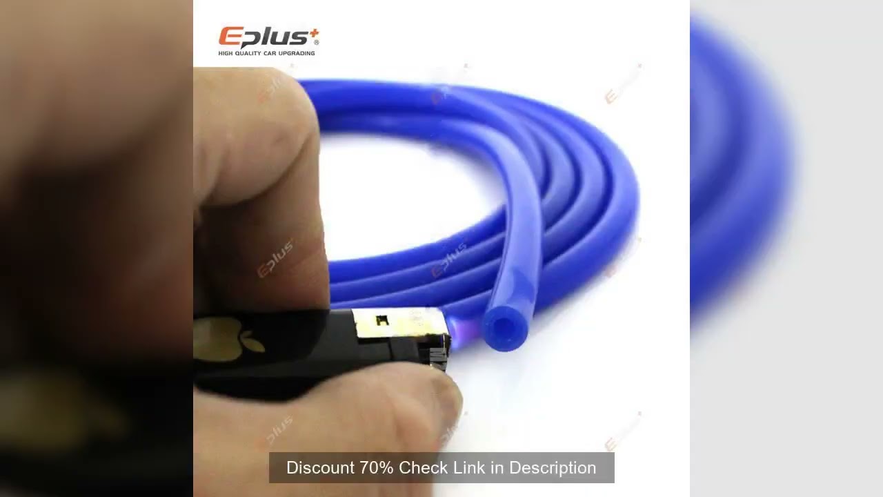 EPLUS Blue Silicone Vacuum Tube Hose Universal High Temperature Flame Resistant 3mm 4mm 6mm 8mm  for