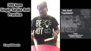 300bpm Single Stroke Roll Practice