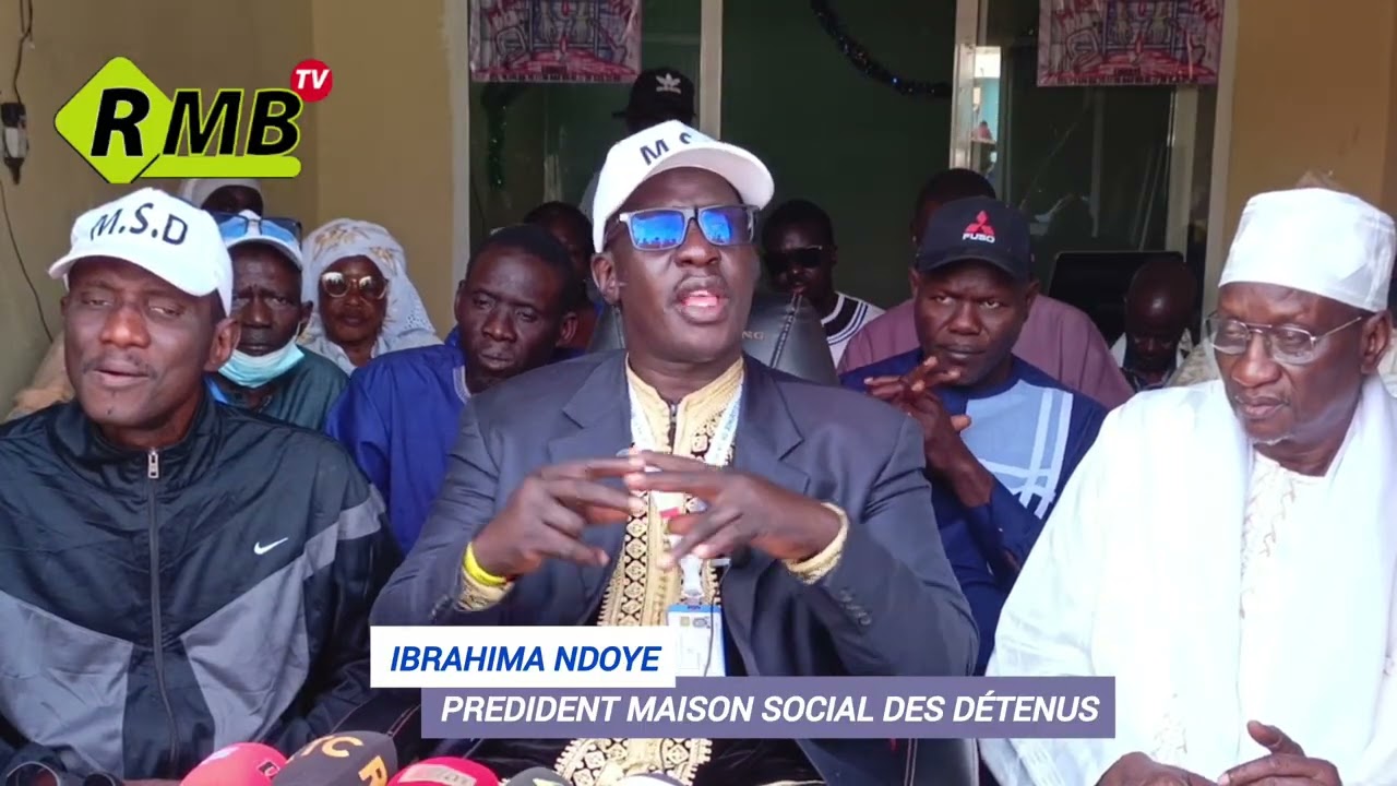 IBTAHIMA NDOYE PRESIDENT DE LA MAISON SOCIAL DES DÉTENUS FACE A LA PRESSE 
