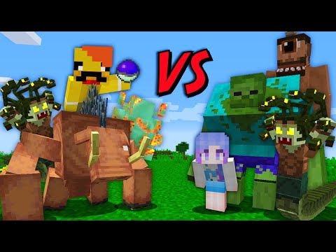 구세대VS신세대 뮤턴트 몹배틀 [괴물몬스터] Monster Catch <strong>Mob</strong> Battle in minecraft