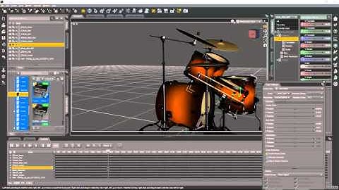 Daz Studio 4.8 Changing the pivot point on the drum stick