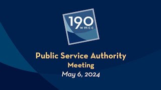 Montgomery County Public Service Authority Meeting 5062024