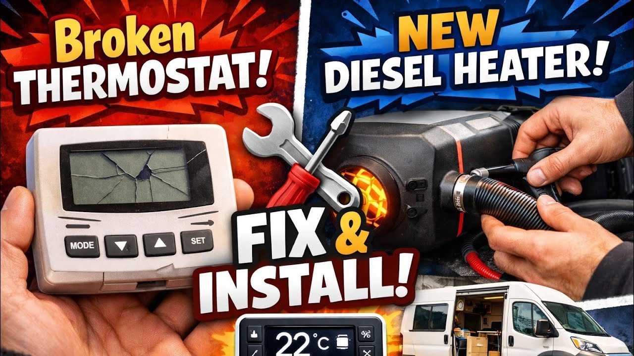 No Heat in the Van? Thermostat Repair + Diesel Heater Install