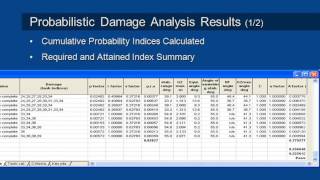 MAXSURF Stability - Probabilistic Damage Analysis Results