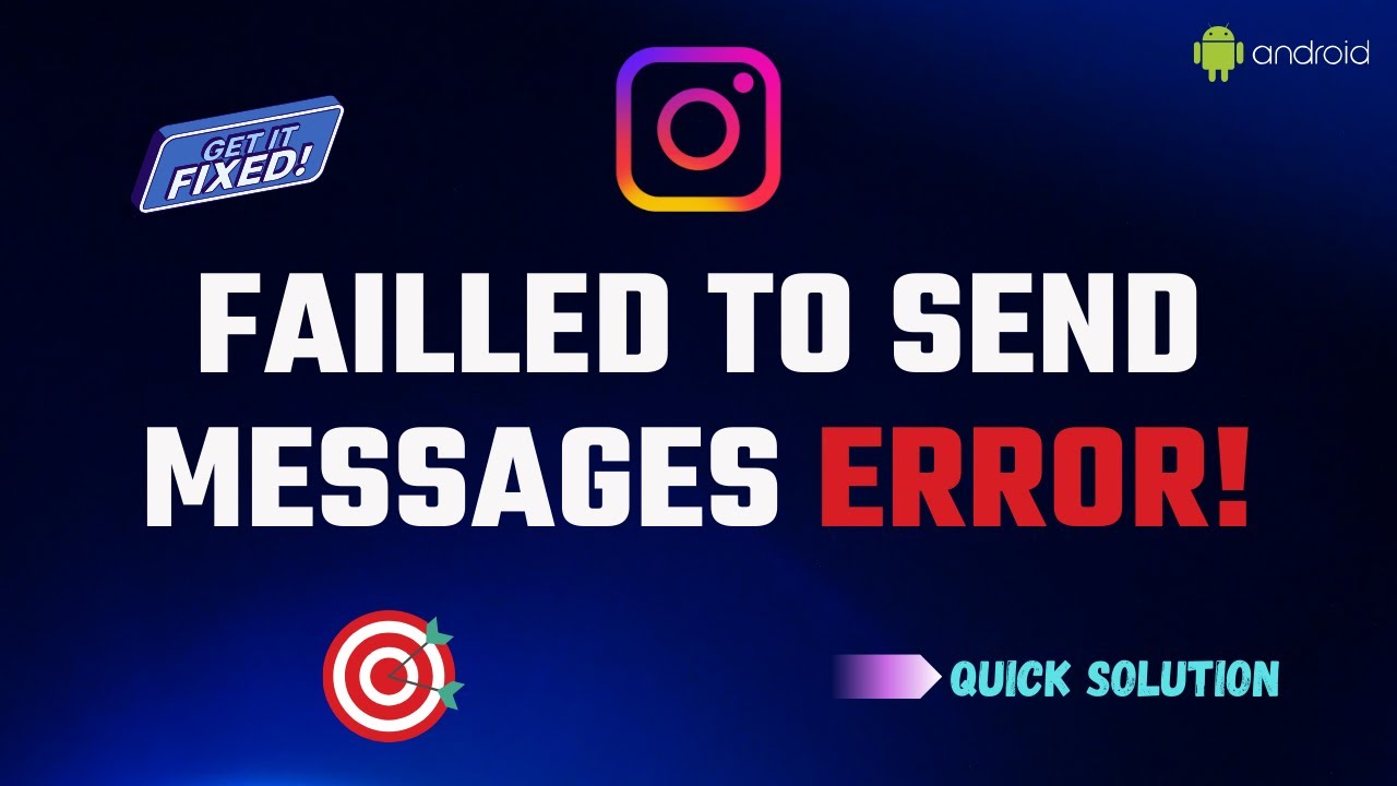 How to Fix Failed to Send Message Error in Instagram on Android 2025 | Instagram Message Not Sending
