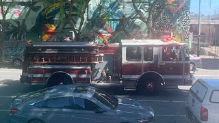 San Francisco Fire Dept. Engine 7 (Reserve) and Division 3 Responding Code 3 3/22/26 