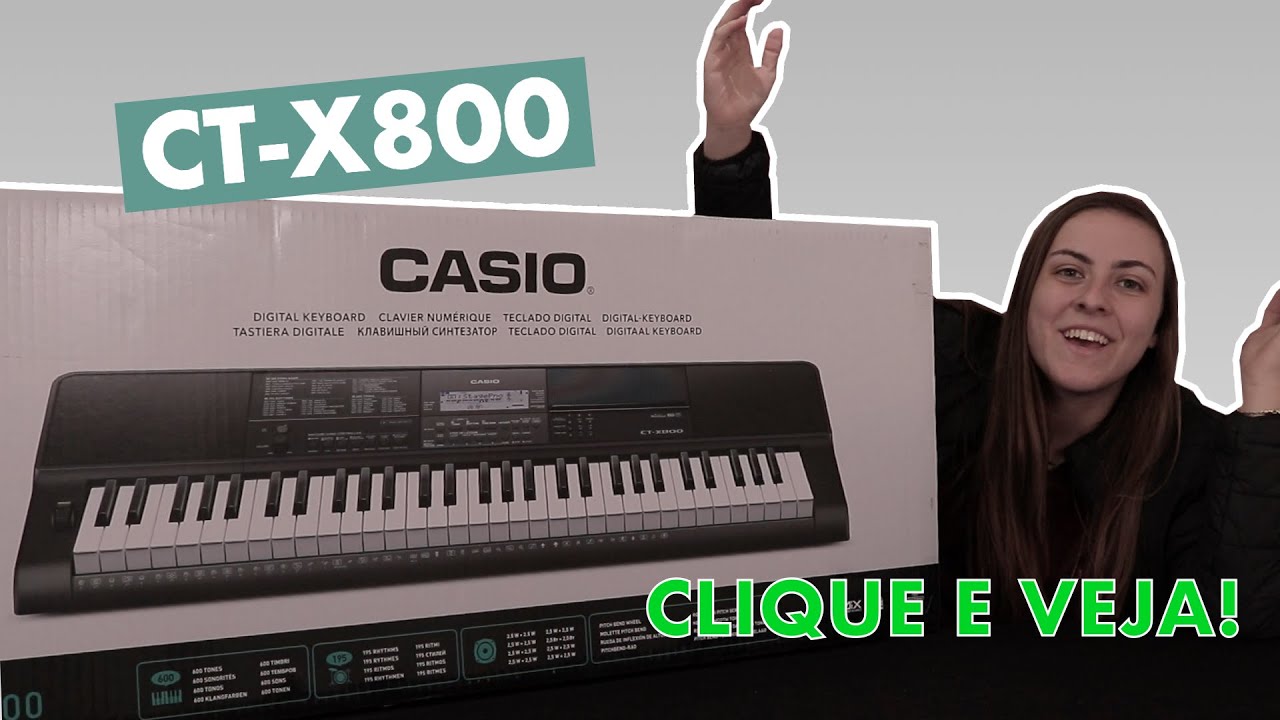 teclado casio ct x800 preço