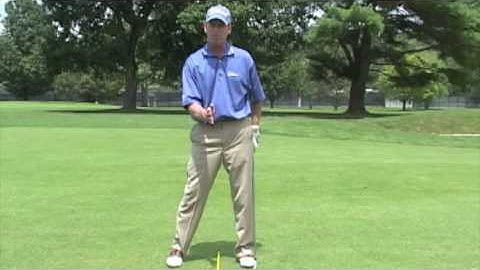 Golf Lessons-Michael Breed - Sliding Ball Position Rod by EyeLine Golf