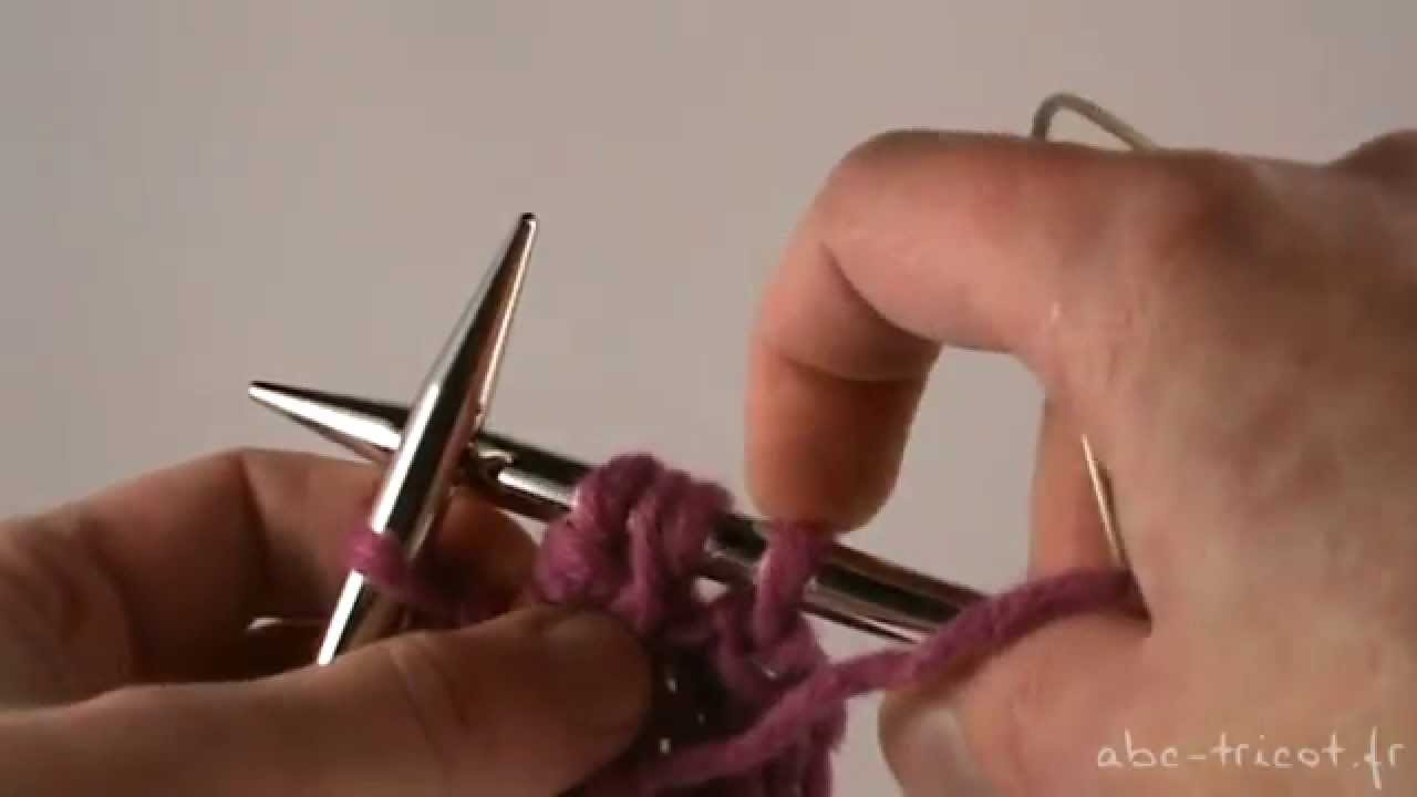 tricoter 3 mailles ensemble au point envers