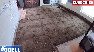 How to Fill a Sunken Living Room with Concrete