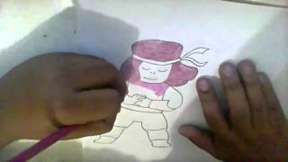 Rubí (Ruby) Steven Universe Speed Drawing