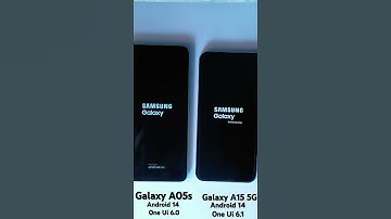 One Ui 6.0 vs 6.1 boot up test. #galaxya05s #galaxya155g #oneui6 #oneui6.1 #bootup #samsung #trend