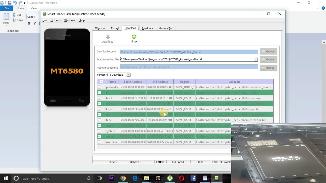 how to flash/ unbrick blu neo x n070u
