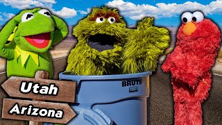 Kermit the Frog and Elmo Meet Oscar the Grouch!