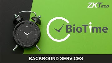 BioTime 8: Check Background Services