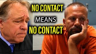Tough Judge Shows Wild Defendant That NO Contact Means NO Contact! He Demands a PR Bond