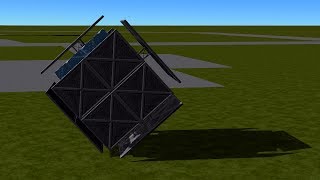 KSP - Reaction Wheel Rolling Cube Rover Concept