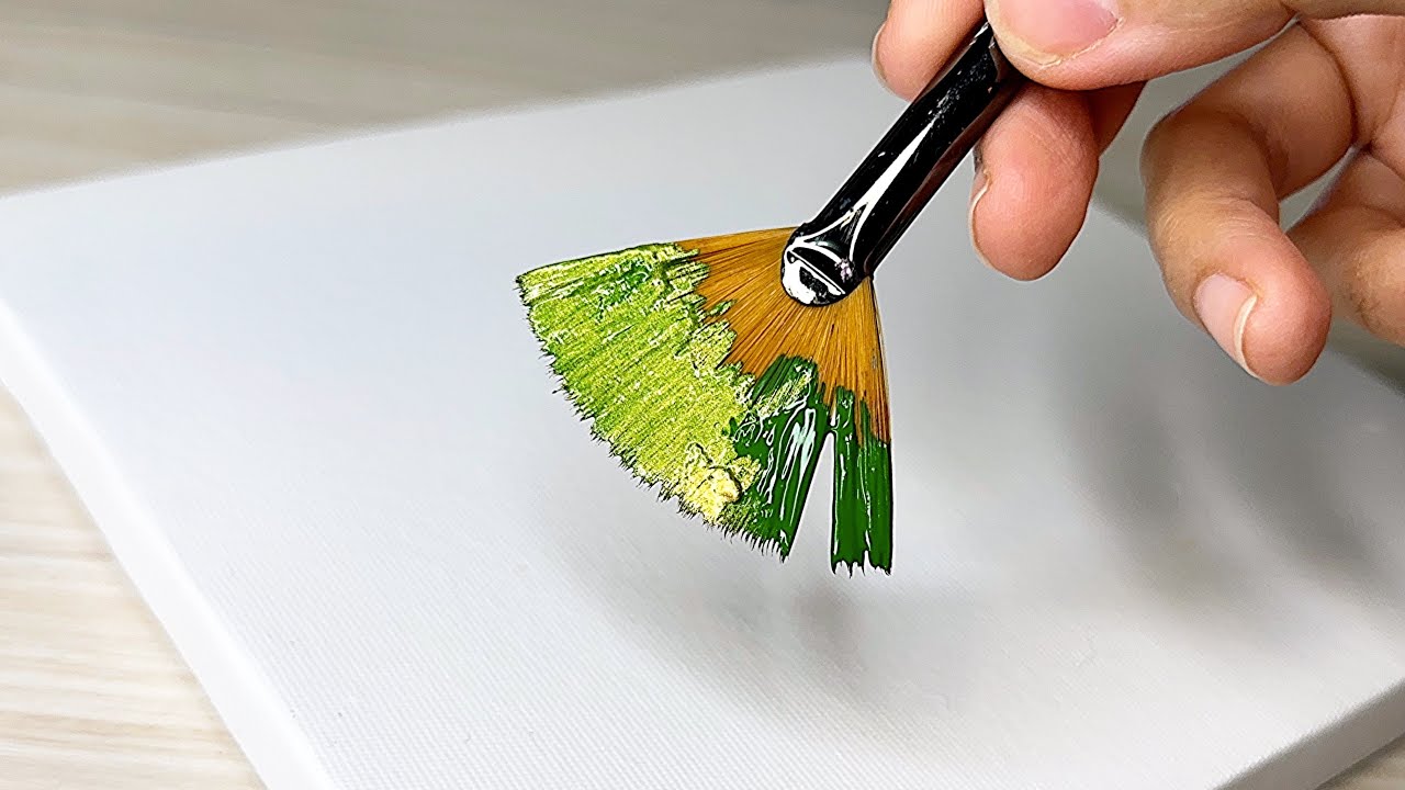 This Relaxing Paintings Is Worth Millions of Views🏔️🛖🌺/ Acrylic Painting for Beginners