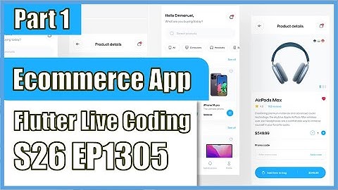 [Flutter] Flutter Live Coding EP1305 (Ecommerce App Part 1)