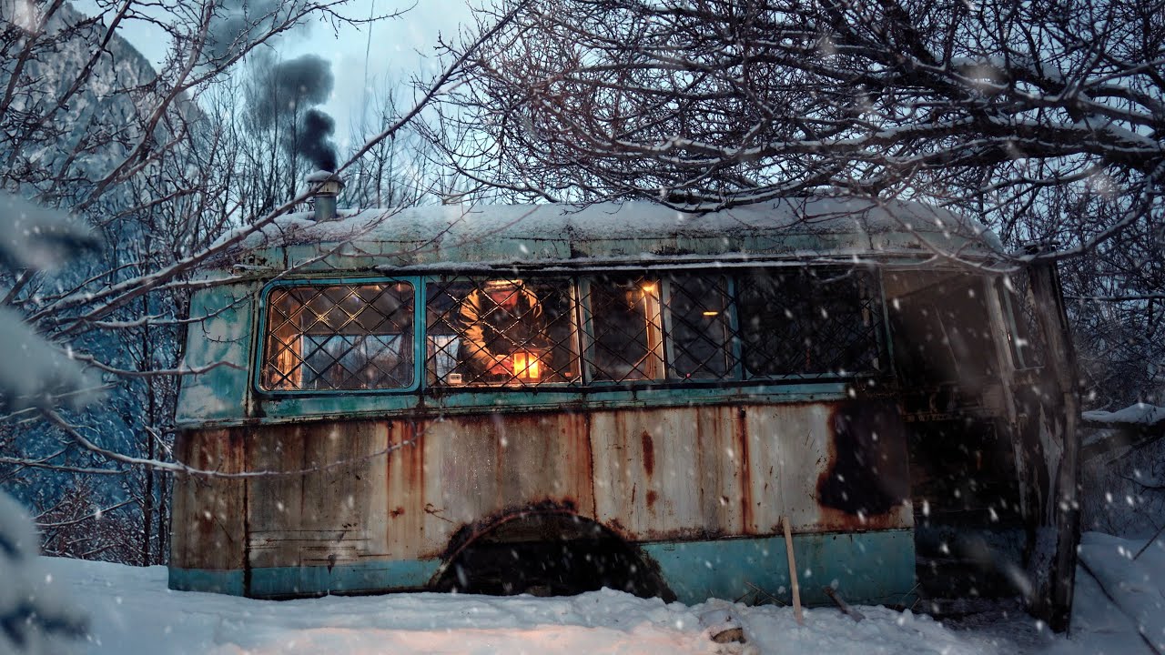 Alone in a Blizzard: Restoring an Abandoned Bus into a Warm Haven