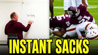 Texas A&M HC Mike Elko - Up & Under Rush Technique
