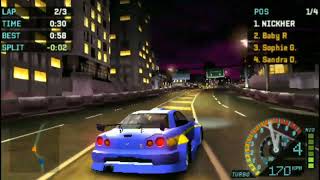 Need for Speed Underground Rivals | Bayside Run (Nissan Skyline R34 GTR) screenshot 2