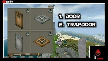 ⬜how to make door & trapdoor in mini block craft crafting door & trapdoor in mini block craft