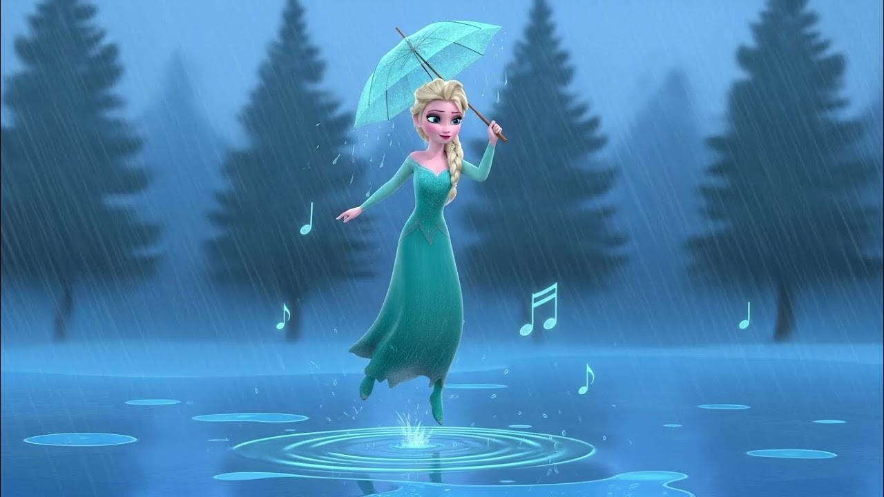 Песенка про Эльзу и прыжки по лужам под дождем | Веселая детская песенка