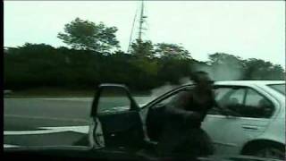 Car thief smashes into tree