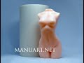 Goddess candle - tutorial Woman Torso candle DIY