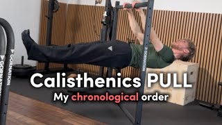 The chronological pulling order of Calisthenics