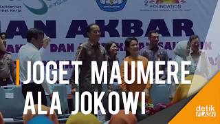 LUCU !! Jokowi dan Iriana Joget Maumere Bersama Guru PAUD