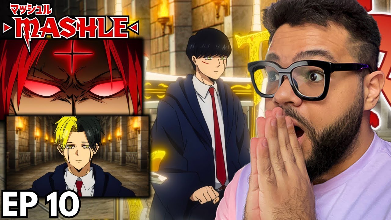 REACT - Mashle vs Visionário Divino - Episódio 10 de Mashle - #anime #mashle  #animes #react #geek 