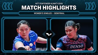 He Zhuojia vs Honoka Hashimoto | WS SF | #WTTAlmaty 2025