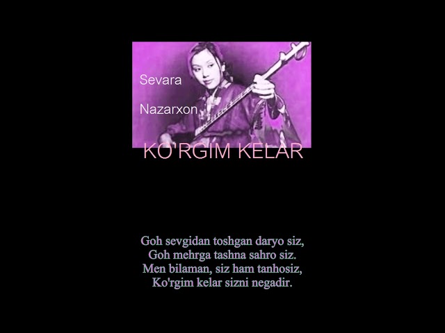 UZBEKISTAN- Sevara Nazarxon- Ko'rgim Kelar