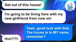 【Apple】Her cheating husband tried to kick her out of their house, but she ruined his plans. LOL!!!
