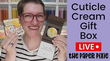 Cuticle Cream Gift Box – Easy DIY Shadow Box Holder for Round Tins | Episode 393