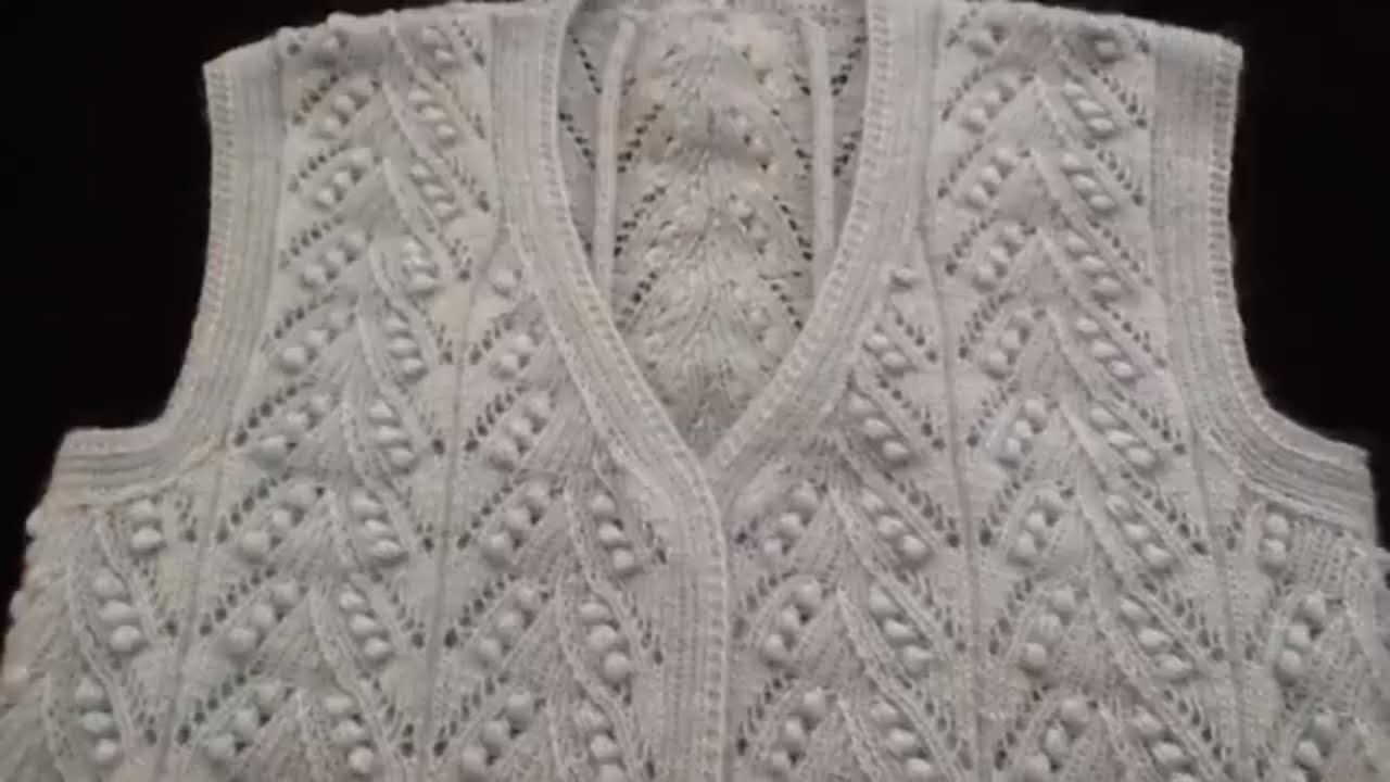 Ajurlu Çamlar Bayan Yeleği Koltuk Kesimi Nasıl Olur Ajurlu Çamlar Bayan Yeleği Koltuk Kesimi Nasıl Olur