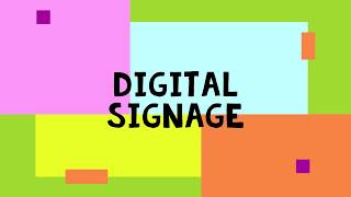 Digital Signage for school, workplace, golf club, swimming pool etc.