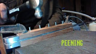 Baroque Peening A Messer Handle - Irl Smithing Lvl Up -Bacononia Forge